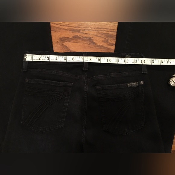 7 for all mankind Dojo black tailorless Jeans - Picture 8 of 16